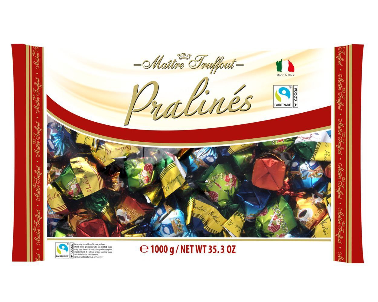 Цукерки шоколадні асорті Maitre Troffout Pralines 1кг